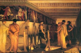 Lawrence Alma-Tadema_1868_Phidias Showing the Frieze of the Parthenon to his Friends.jpg
